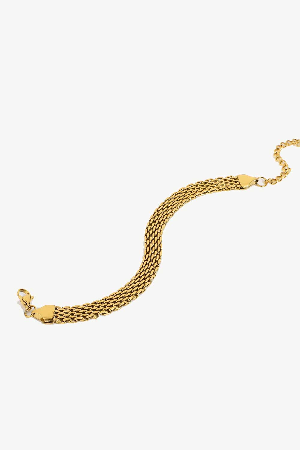 Reagan 18K Gold-Plated Wide Chain Bracelet (Copy)