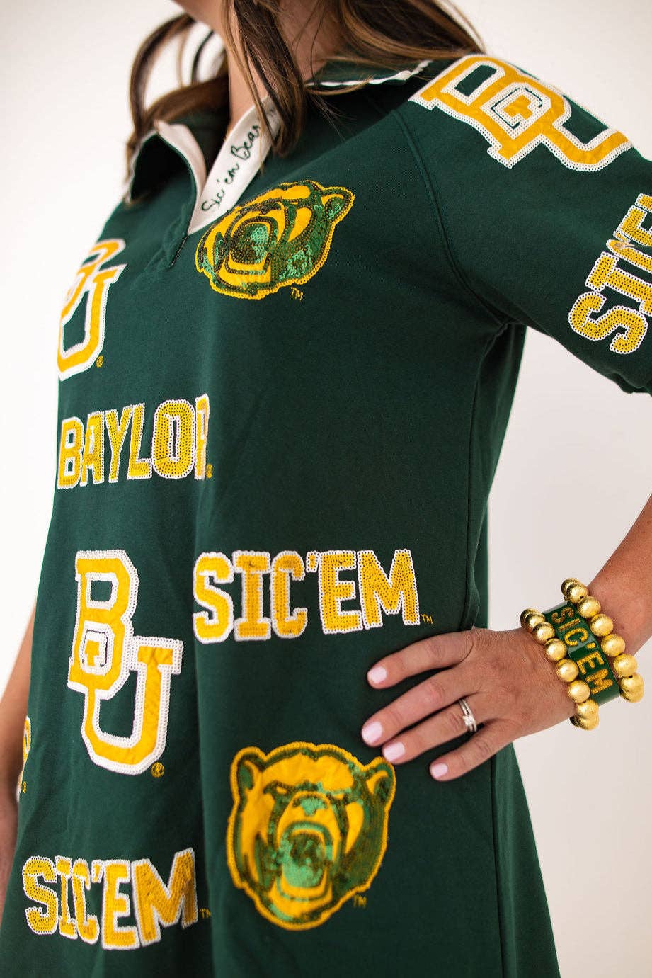 Baylor Logo Patch Dress by Brianna Cannon