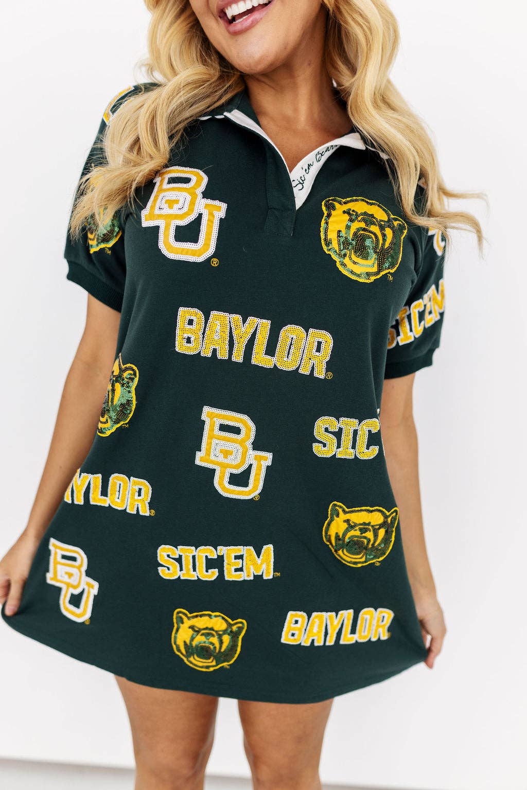 Baylor Logo Patch Dress by Brianna Cannon