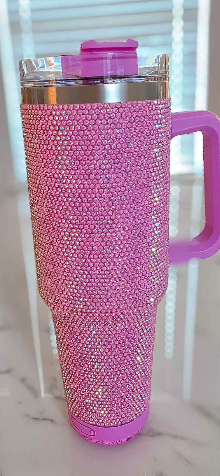 Cinderella 40 oz Bling Tumbler with Bluetooth Speaker