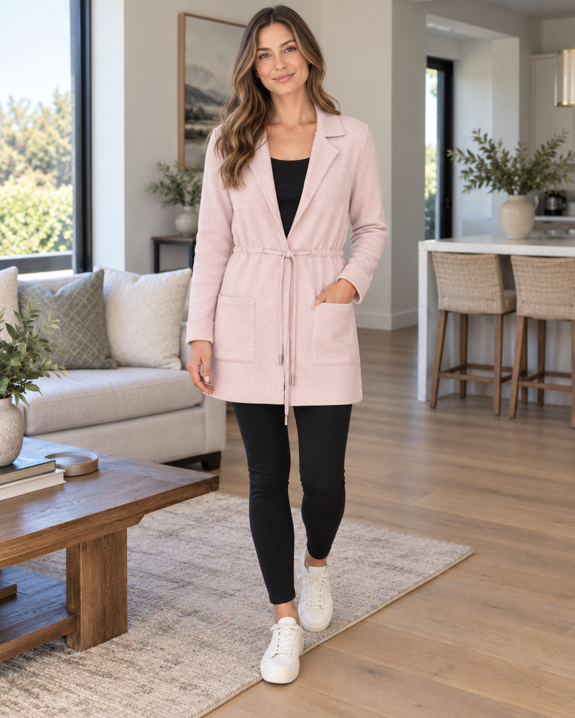 Jennifer Tie Waist Long Cardigan