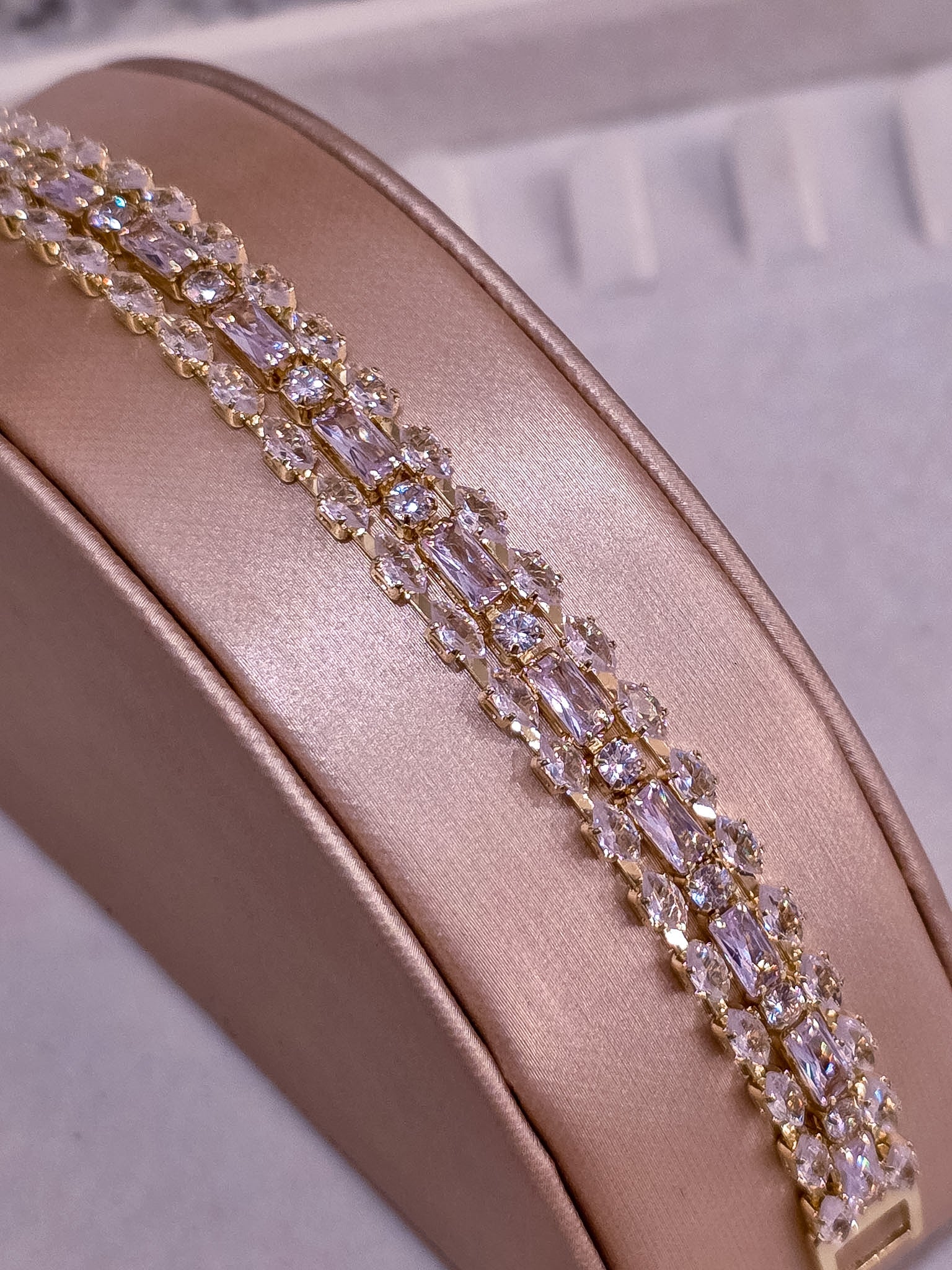 Bracelet No. 34 — Gold Luxe Triple-Strand Statement