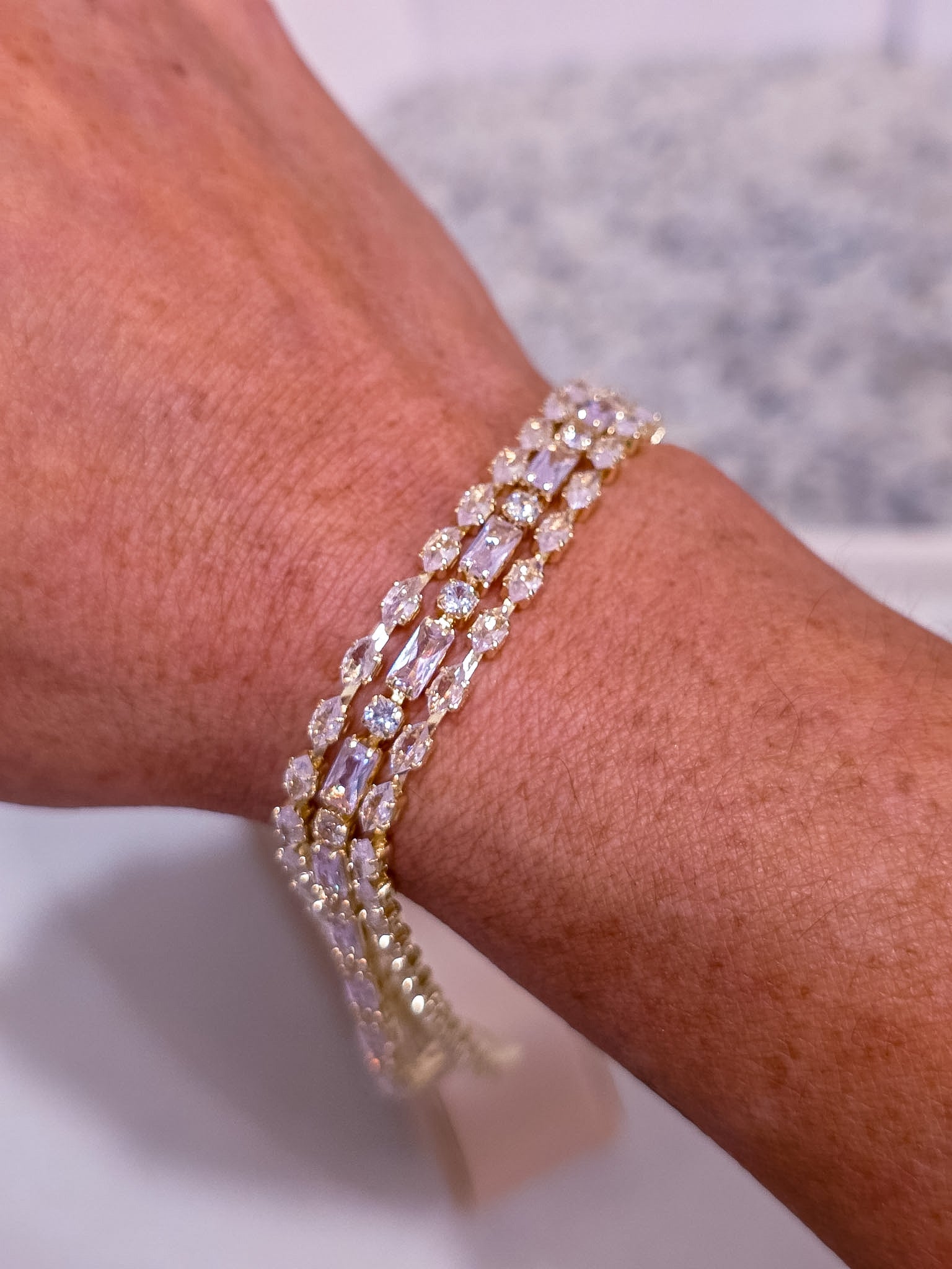 Bracelet No. 34 — Gold Luxe Triple-Strand Statement