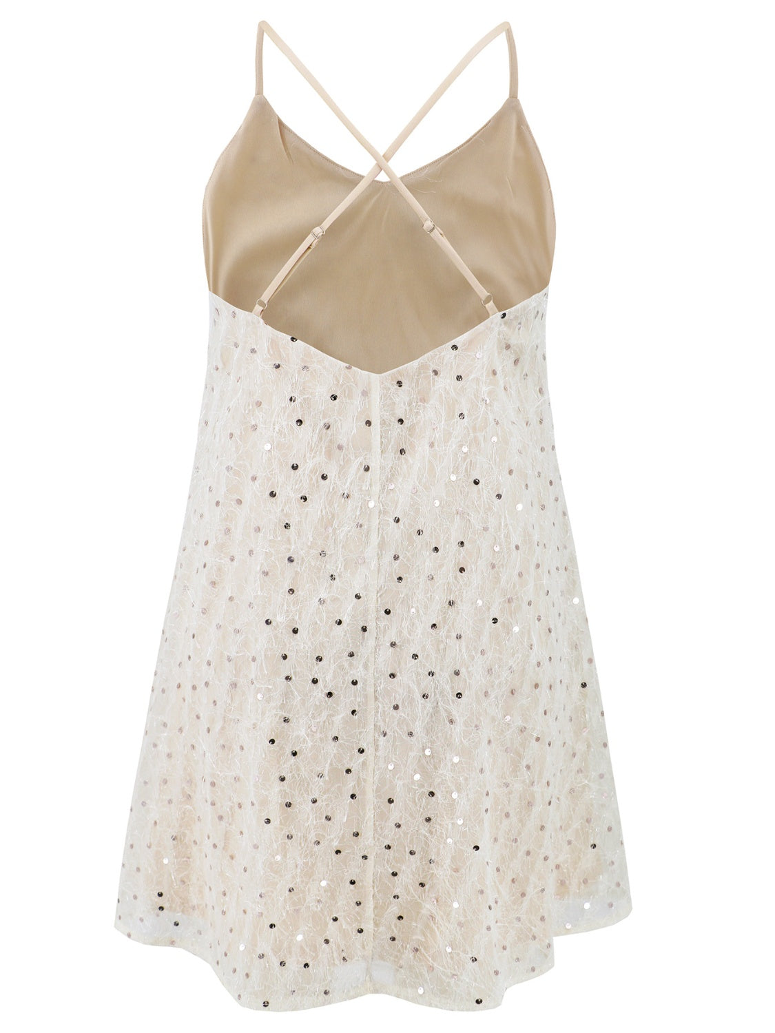 Flashdance Sequin V-Neck Mini Cami Dress