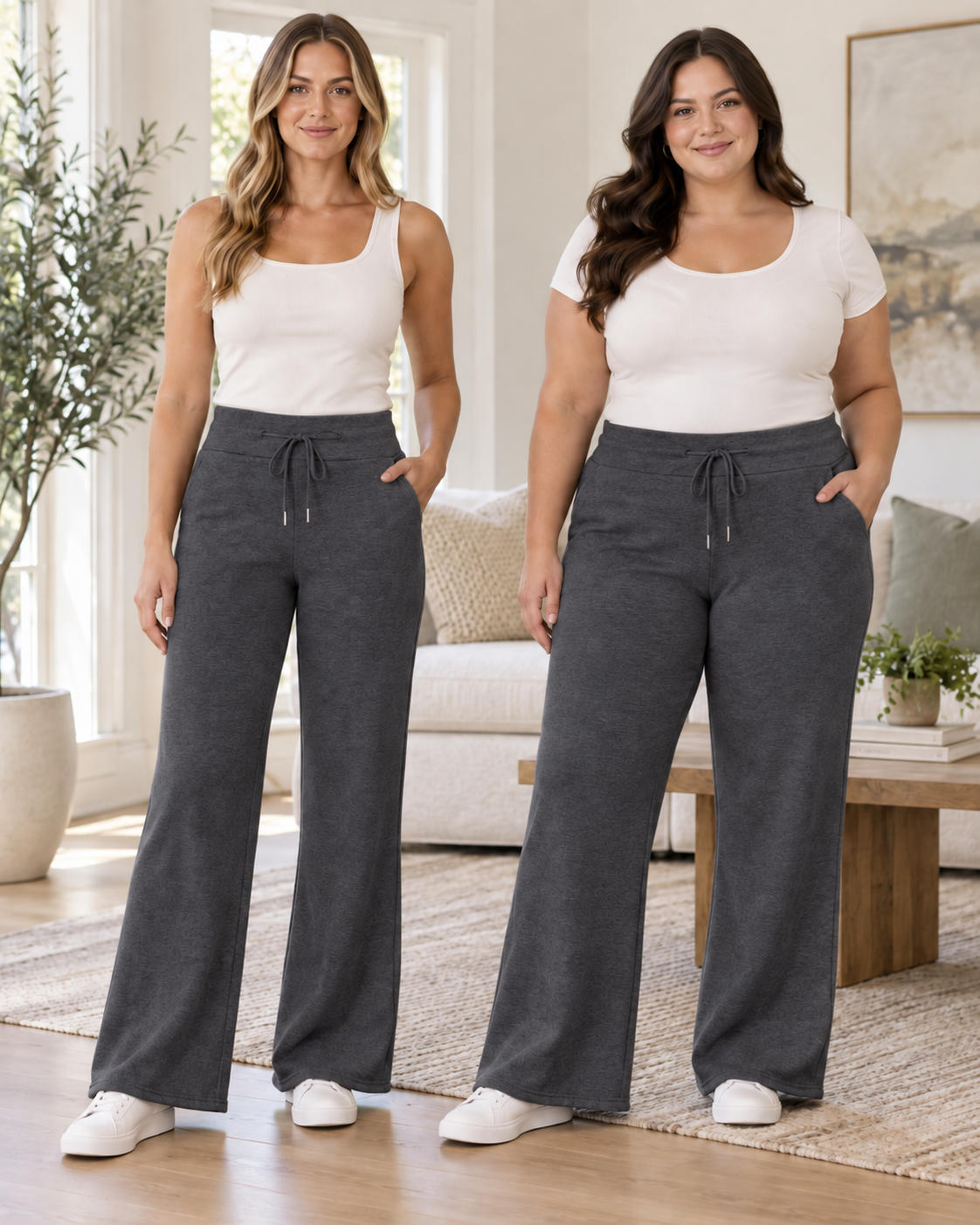 Susie Wide Leg Drawstring Pants