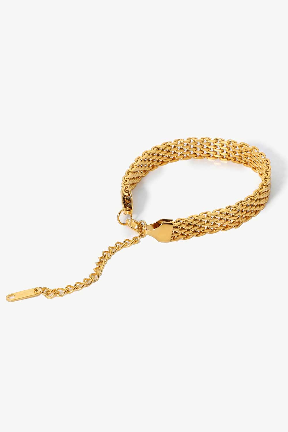 Reagan 18K Gold-Plated Wide Chain Bracelet (Copy)