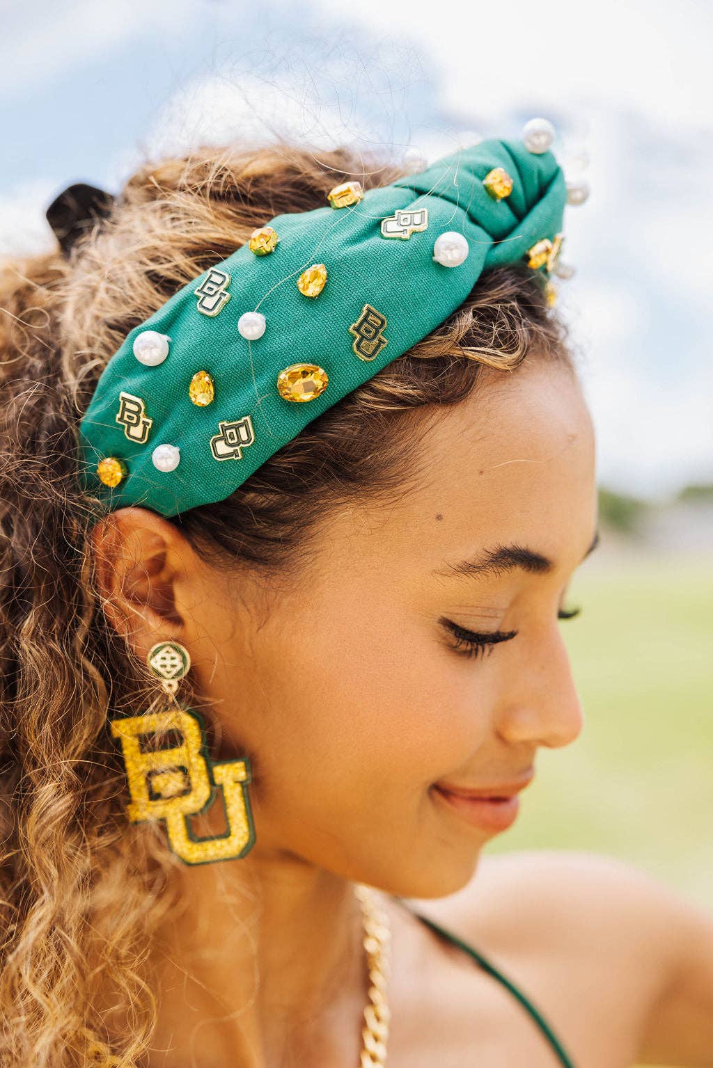 Baylor Green Logo Headband - by Brianna Cannon