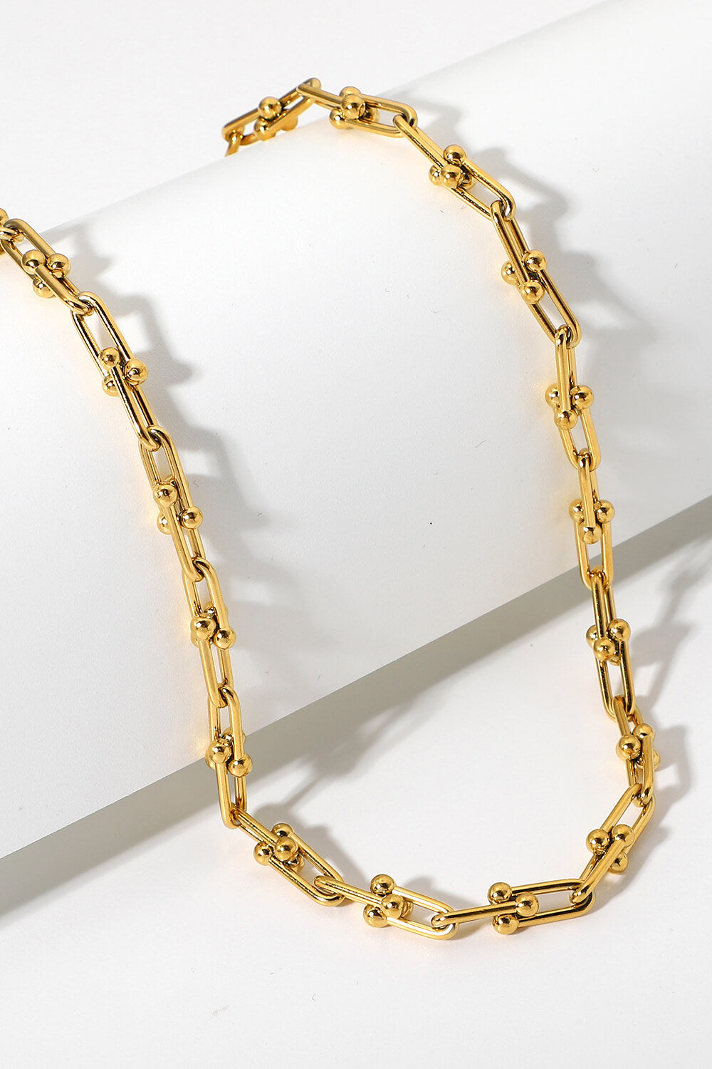18K Stainless Steel U-Shape Chain Necklace (Copy)