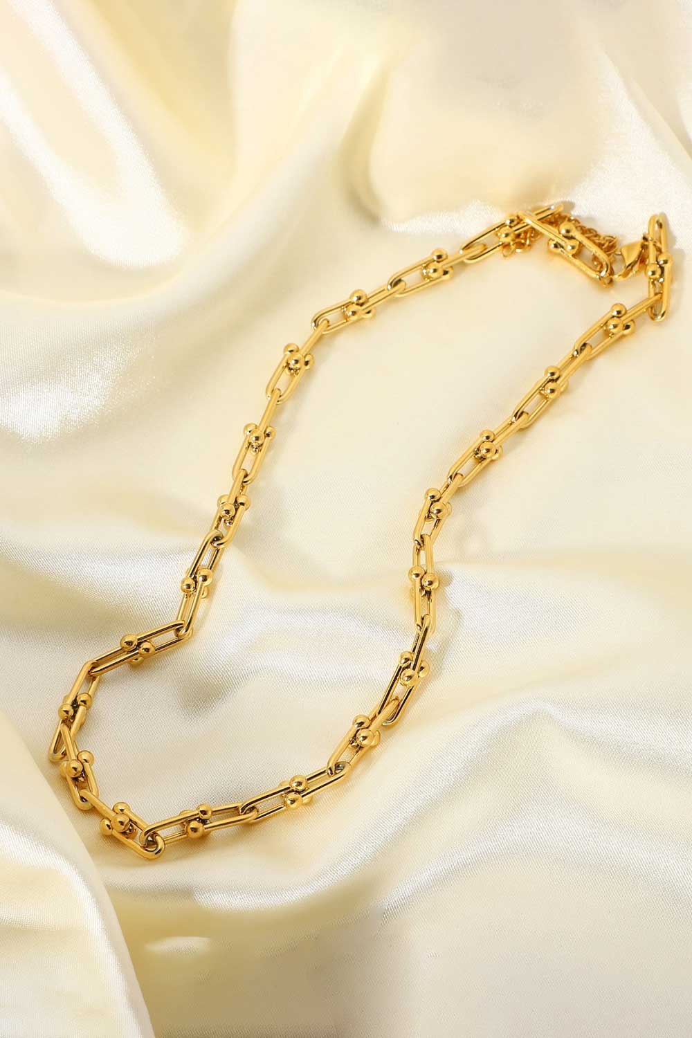 18K Stainless Steel U-Shape Chain Necklace (Copy)