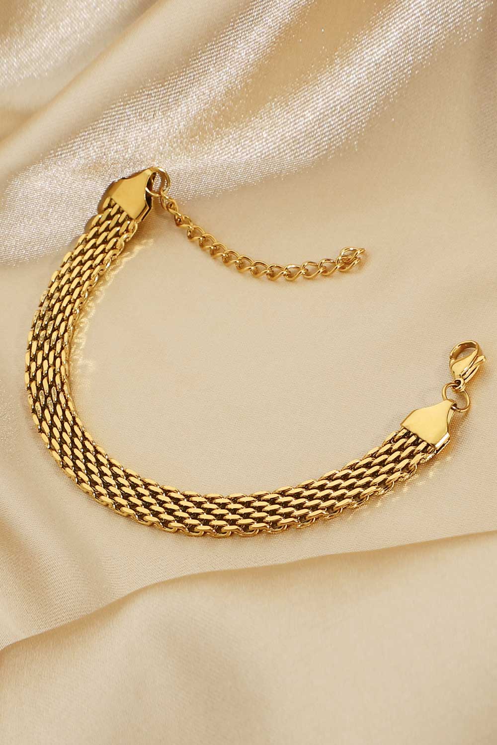 Reagan 18K Gold-Plated Wide Chain Bracelet (Copy)