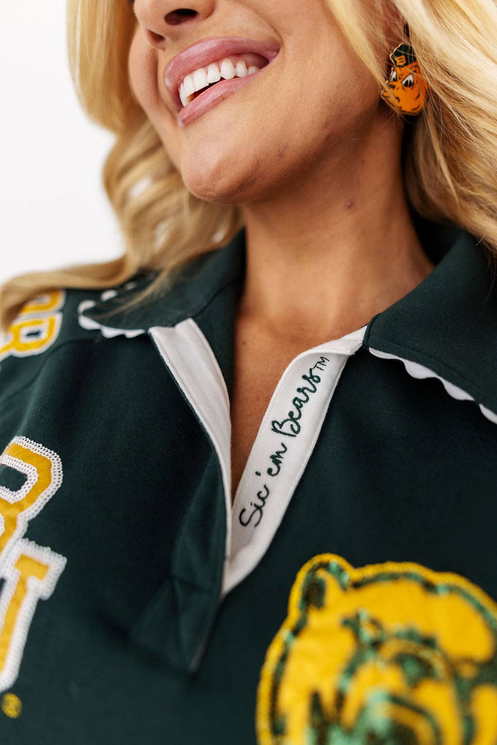 Baylor Logo Patch Dress by Brianna Cannon