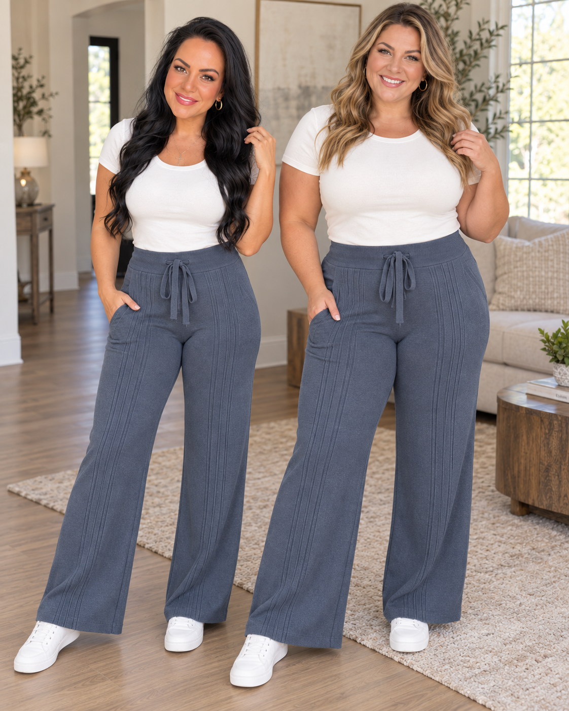 Connie Ribbed Drawstring Pants