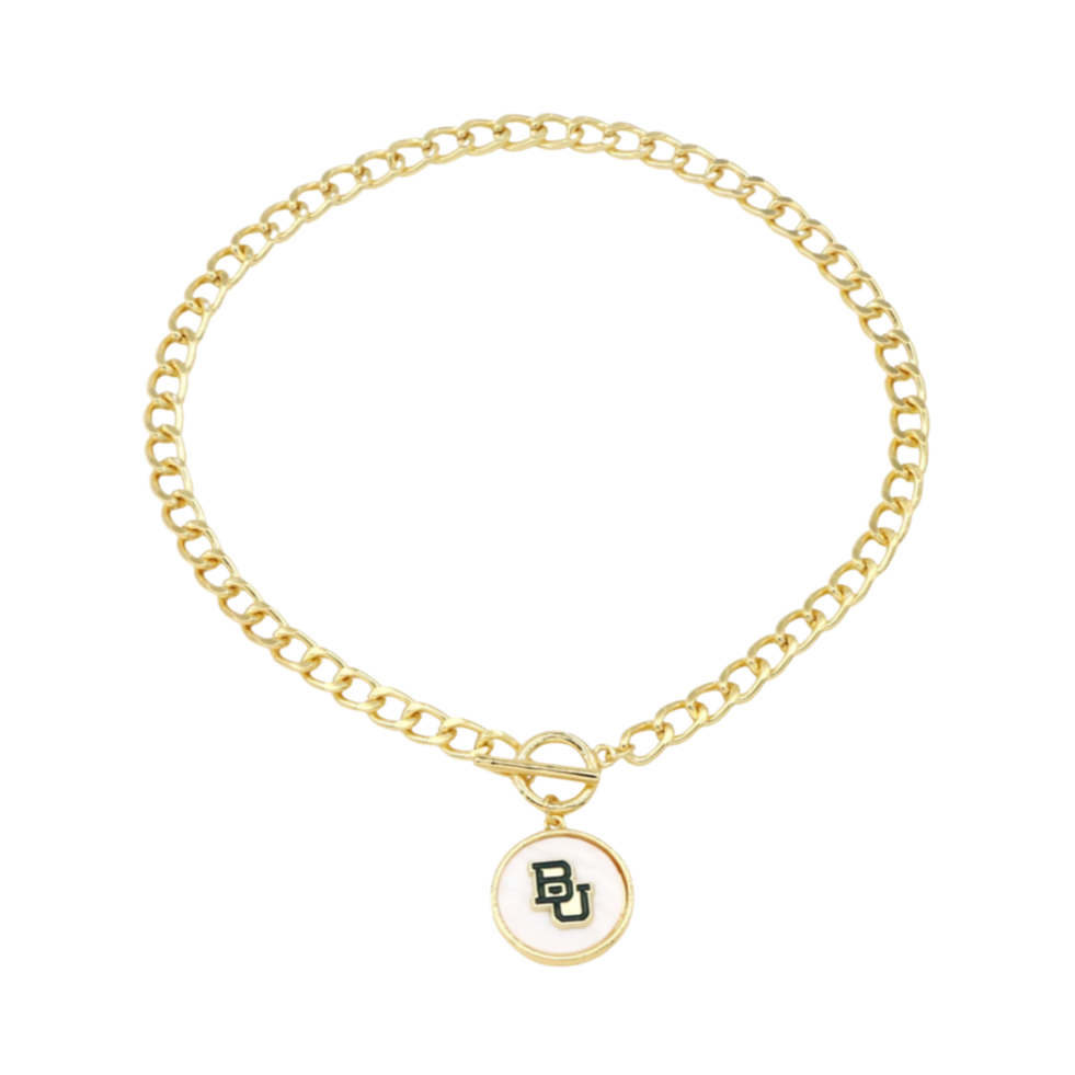 Baylor Logo Necklace by Brianna Cannon