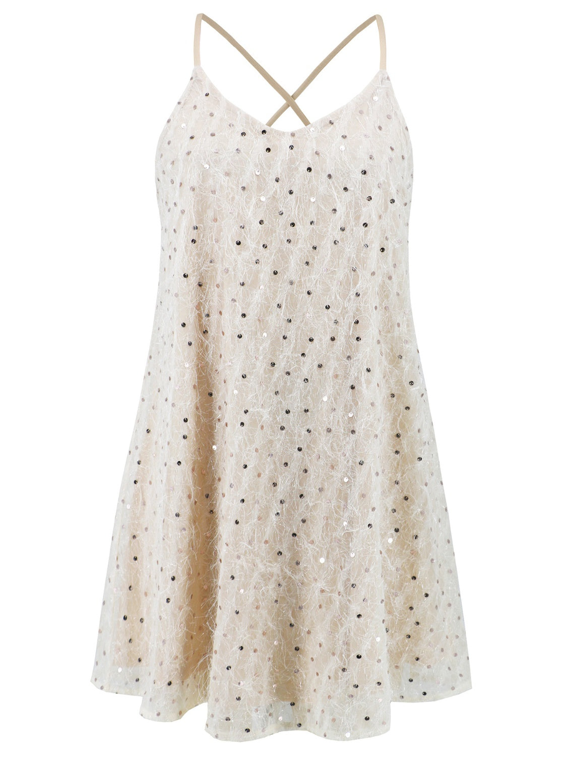 Flashdance Sequin V-Neck Mini Cami Dress