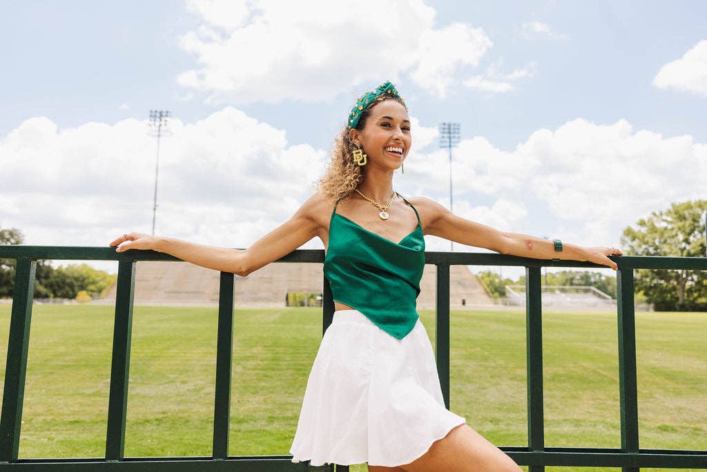 Baylor Green Logo Headband - by Brianna Cannon