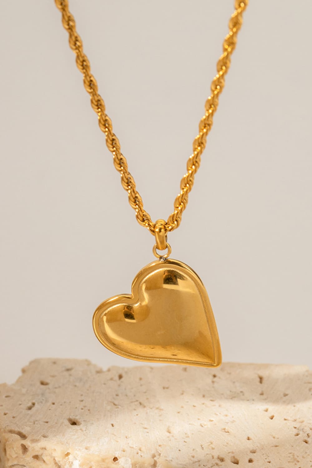 Kirstin Heart Pendant Copper Necklace