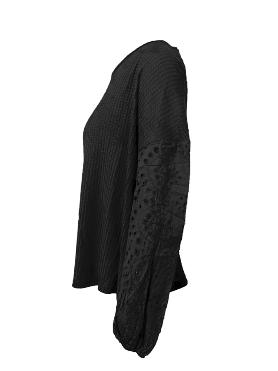 Davis Dropped Shoulder Boat Neck Blouse