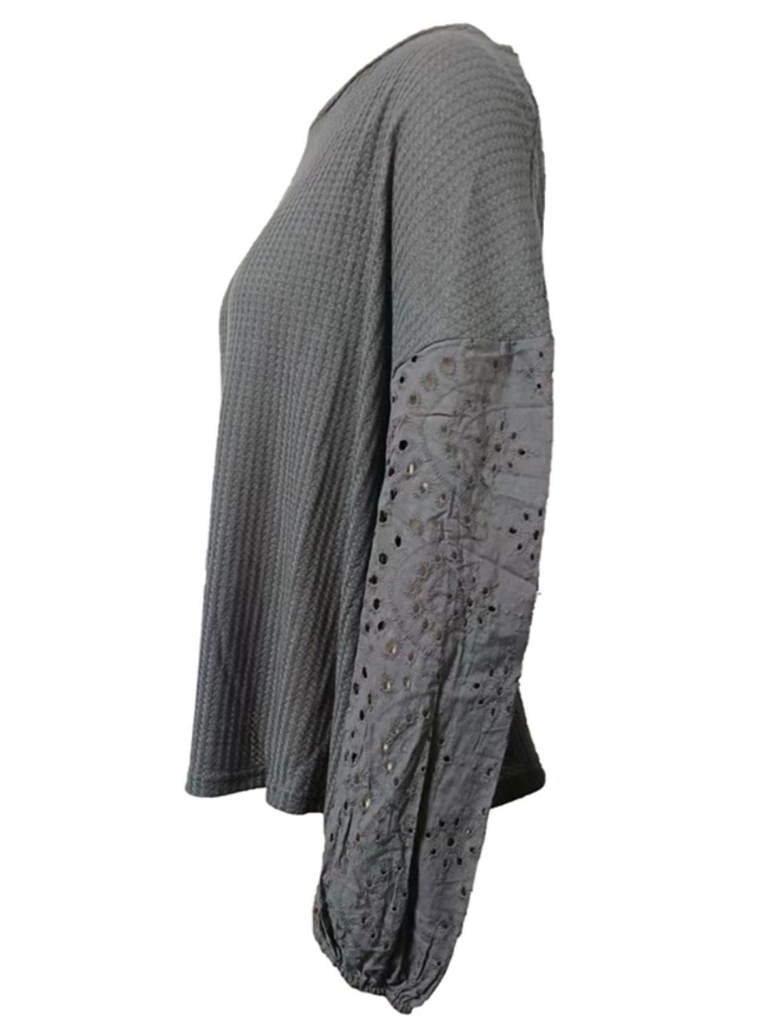 Davis Dropped Shoulder Boat Neck Blouse