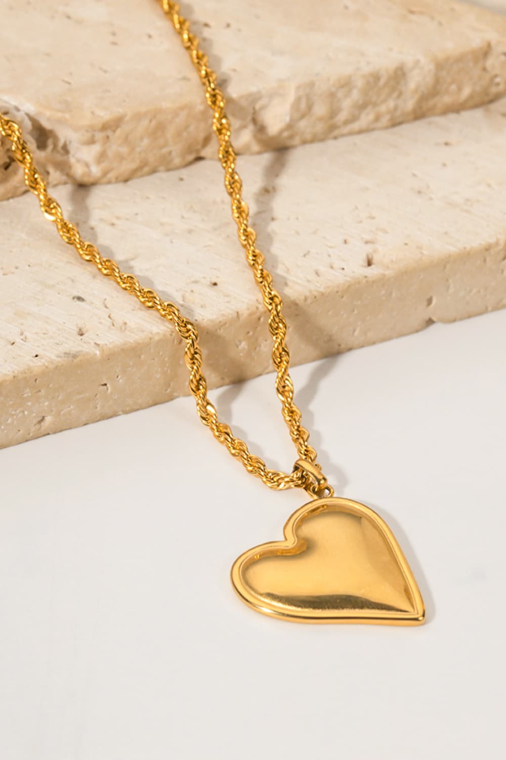 Kirstin Heart Pendant Copper Necklace