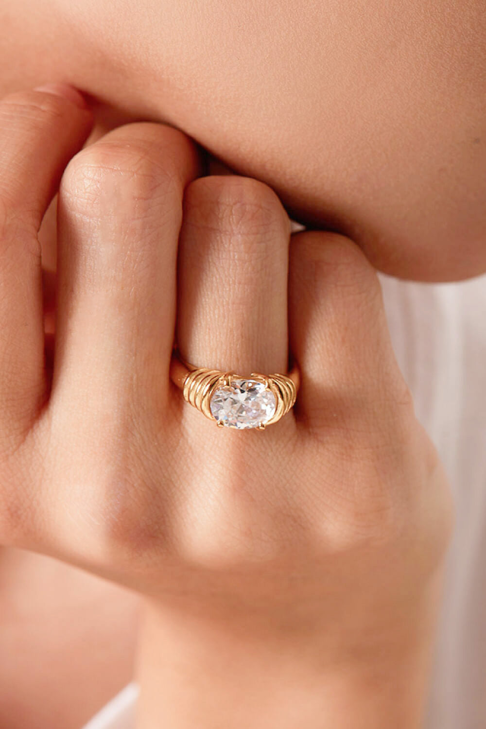 Emily 18K Gold Plated Zircon Ring (Copy)