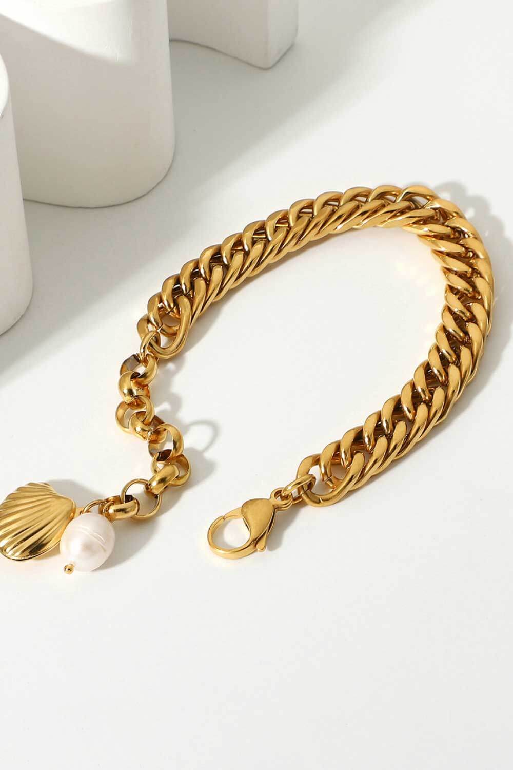 Harmonia 18K Gold-Plated Curb Chain Bracelet (Copy)