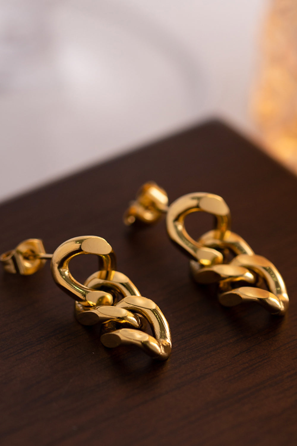 Carmen Stainless Steel Chain Earrings (Copy)