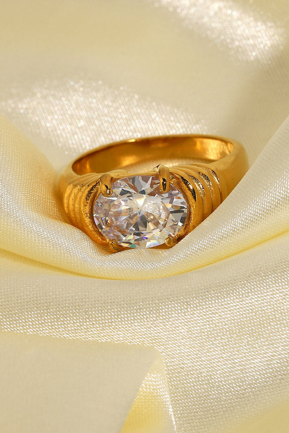 Emily 18K Gold Plated Zircon Ring (Copy)