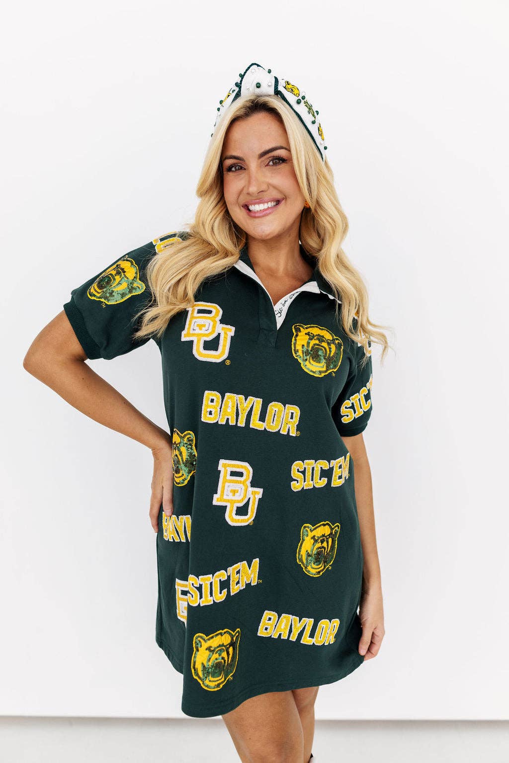 Baylor Logo Patch Dress by Brianna Cannon