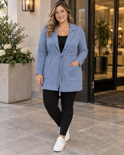 Jennifer Tie Waist Long Cardigan