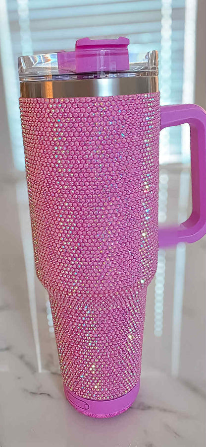 Cinderella 40 oz Bling Tumbler with Bluetooth Speaker