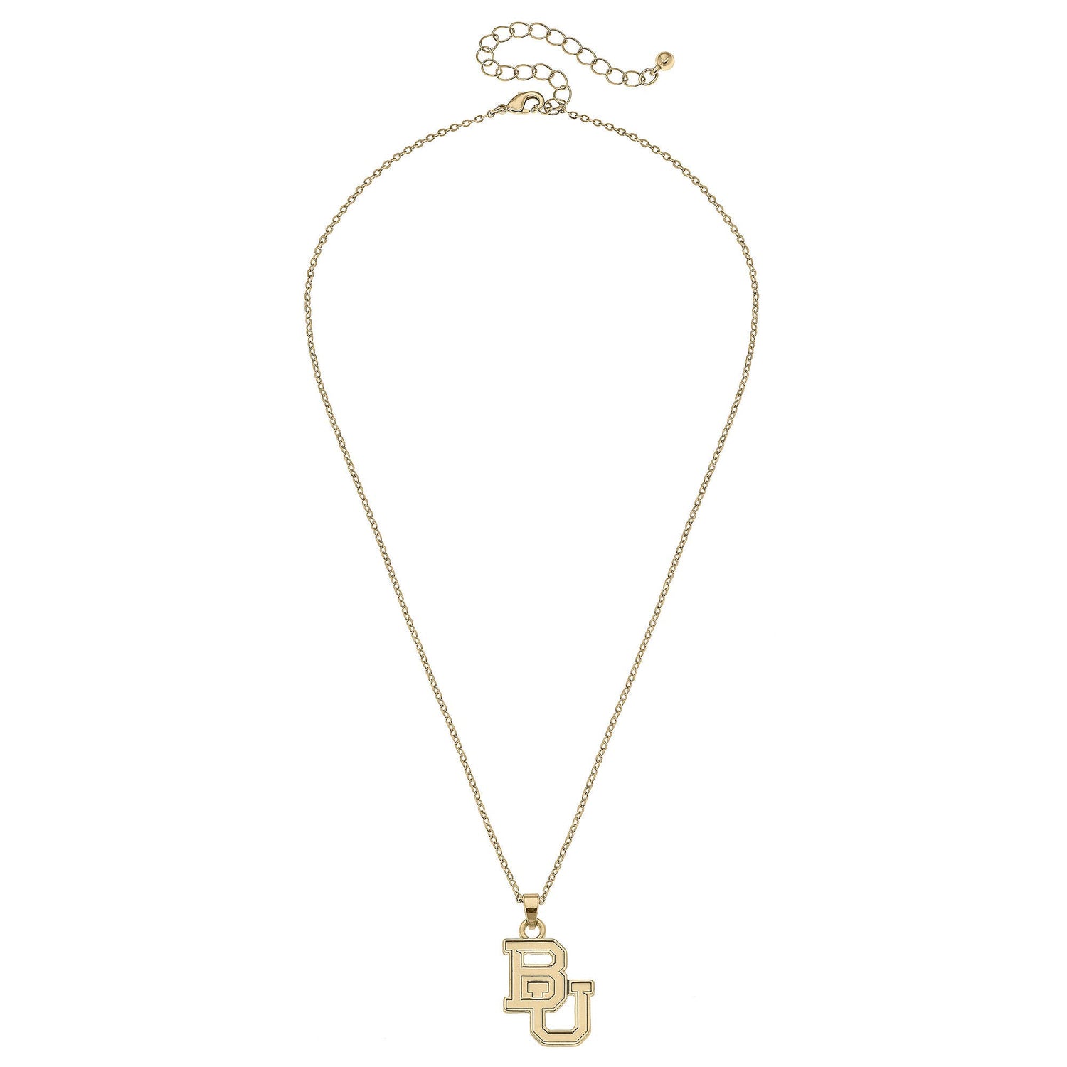 Baylor Bears 24K Gold Plated Pendant Necklace