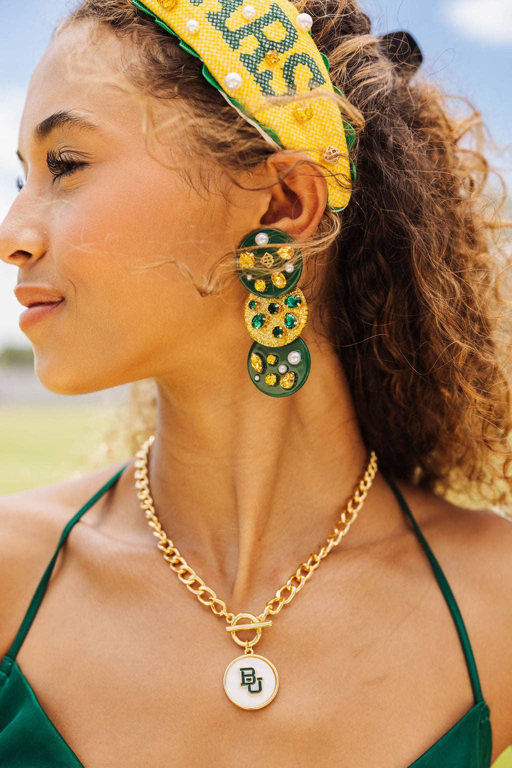 Baylor Logo Necklace by Brianna Cannon
