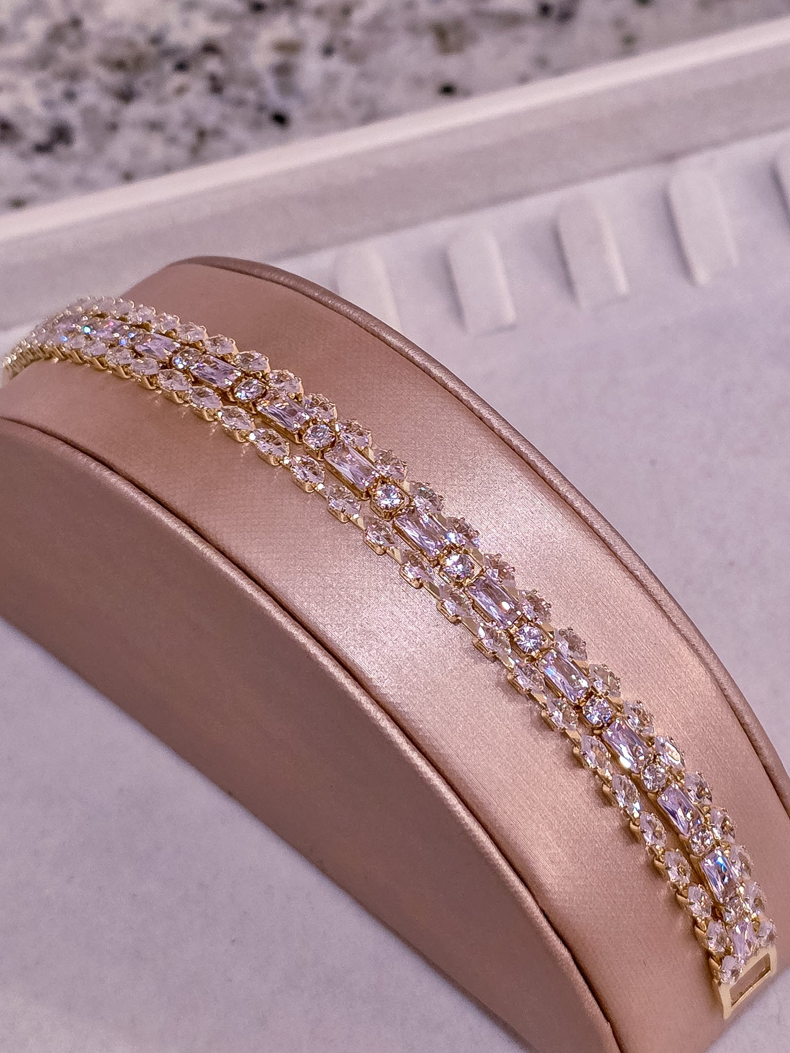 Bracelet No. 34 — Gold Luxe Triple-Strand Statement