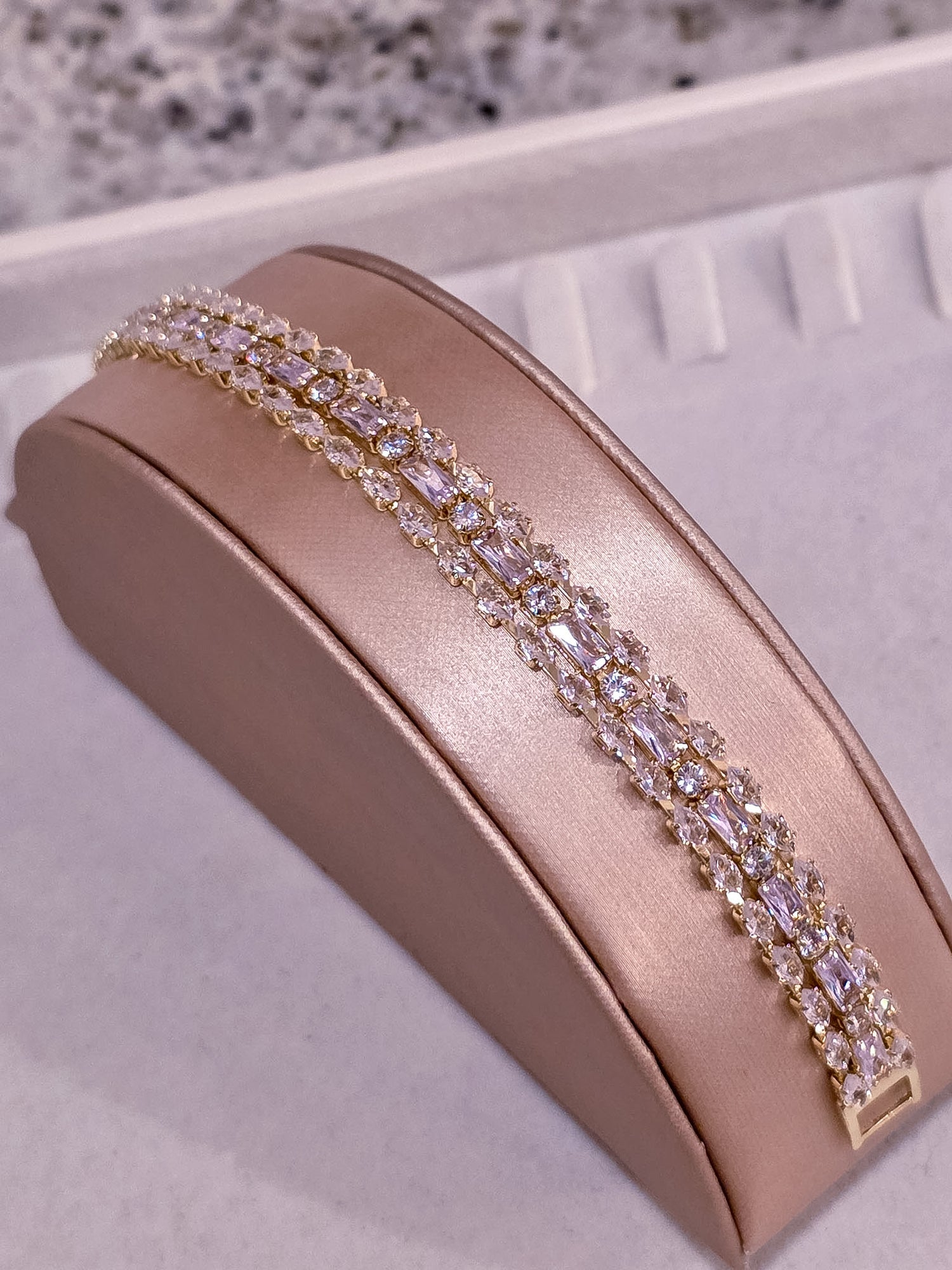 Bracelet No. 34 — Gold Luxe Triple-Strand Statement