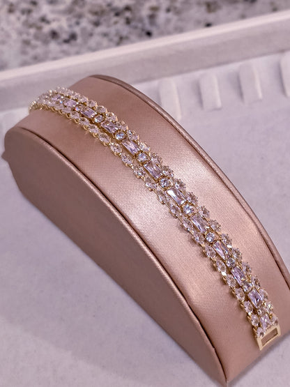 Bracelet No. 34 — Gold Luxe Triple-Strand Statement