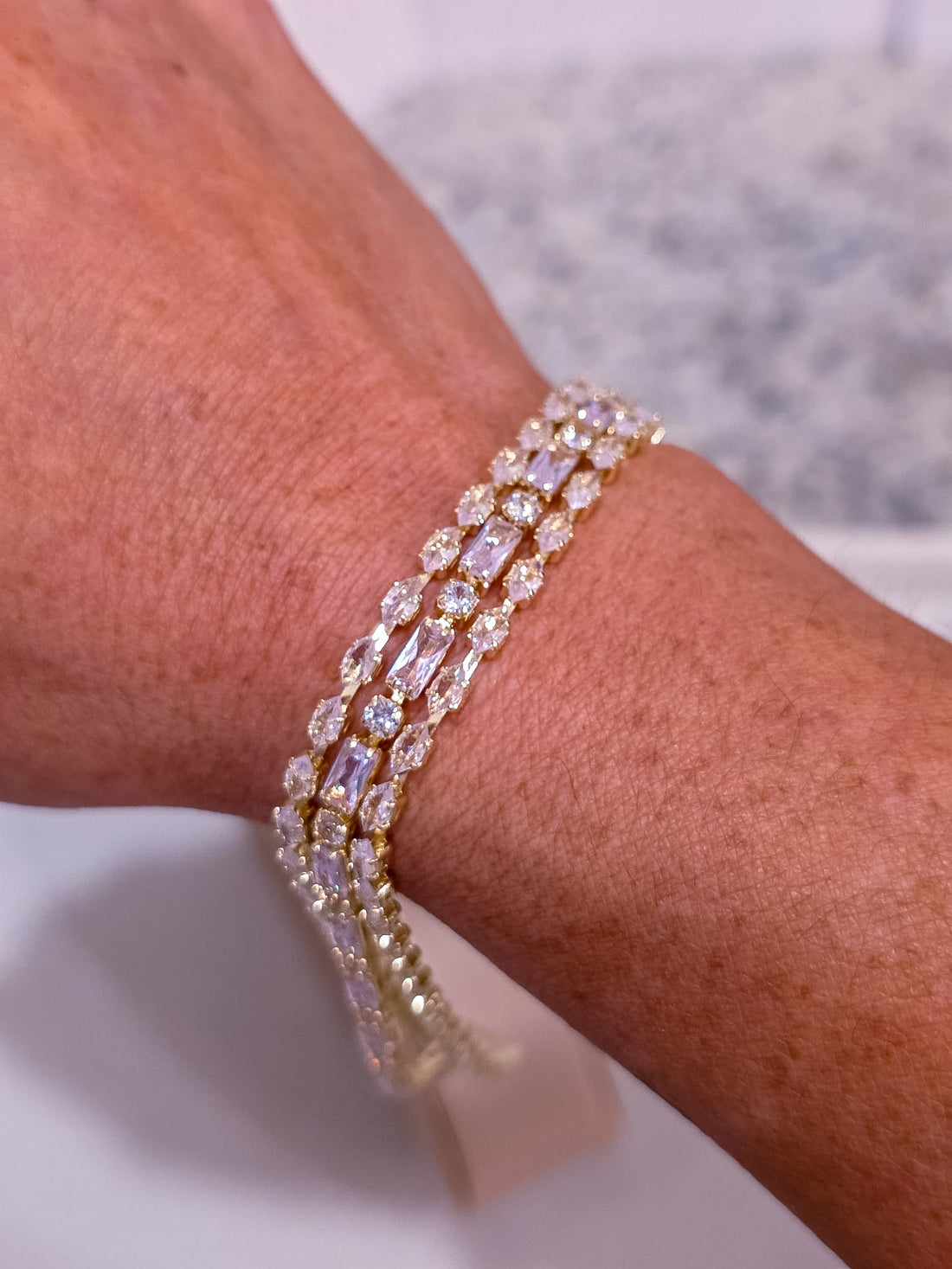 Bracelet No. 34 — Gold Luxe Triple-Strand Statement