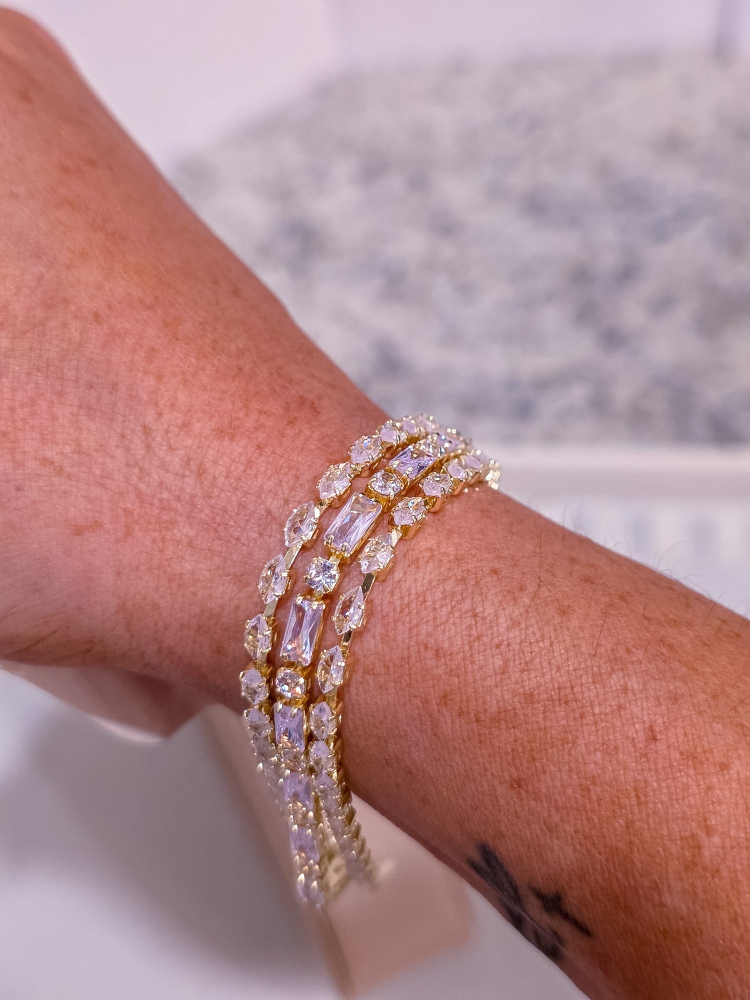 Bracelet No. 34 — Gold Luxe Triple-Strand Statement