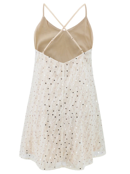 Flashdance Sequin V-Neck Mini Cami Dress