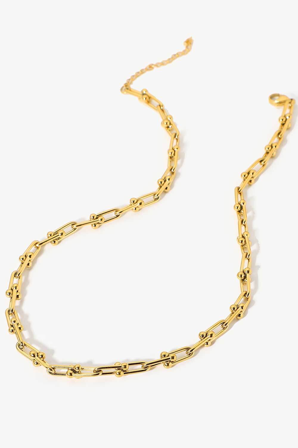 18K Stainless Steel U-Shape Chain Necklace (Copy)