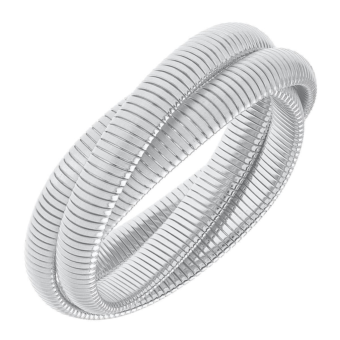 Florence Interlocking 3-Row Watchband Bangle