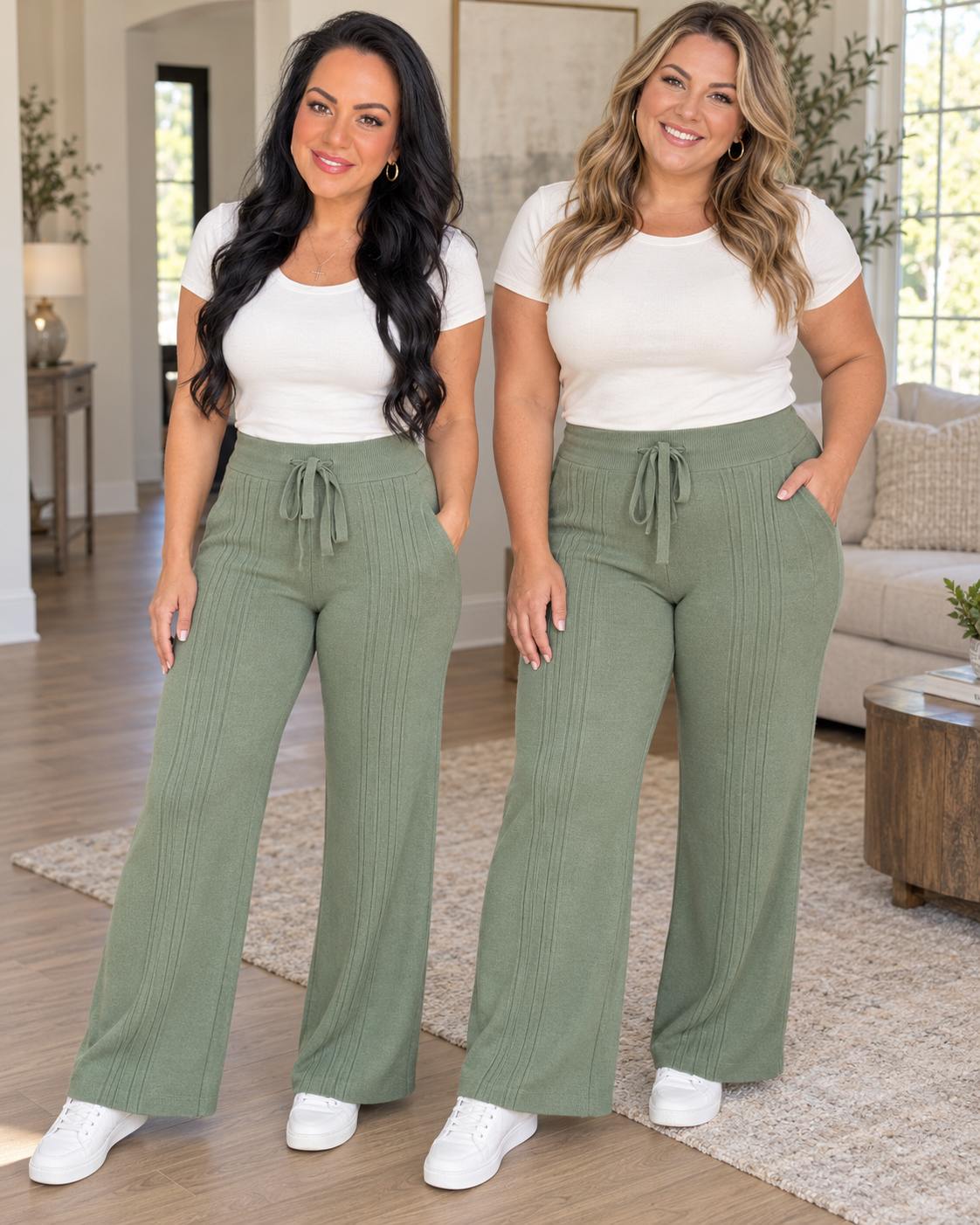 Connie Ribbed Drawstring Pants