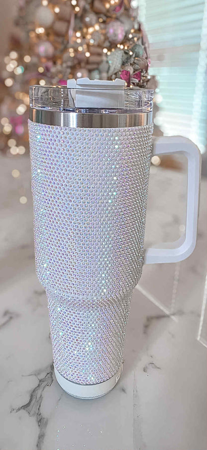 Cinderella 40 oz Bling Tumbler with Bluetooth Speaker
