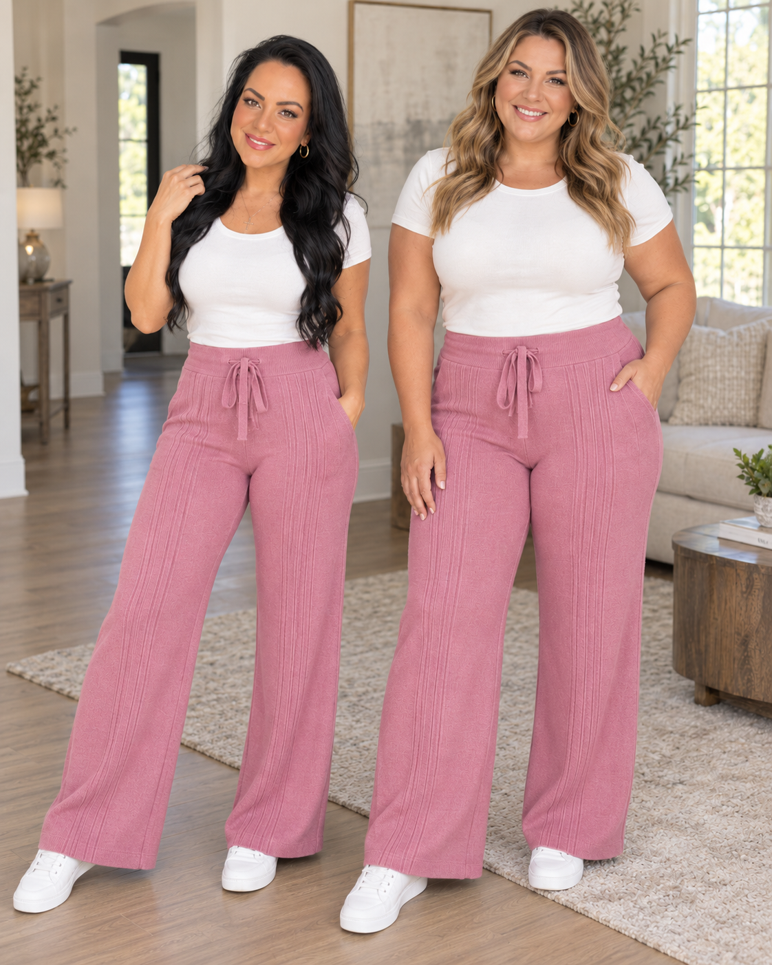 Connie Ribbed Drawstring Pants