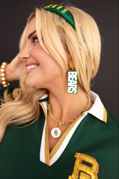 Baylor Logo Necklace by Brianna Cannon