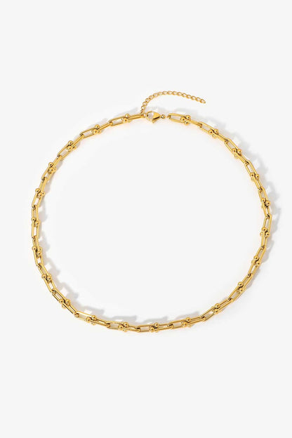 18K Stainless Steel U-Shape Chain Necklace (Copy)