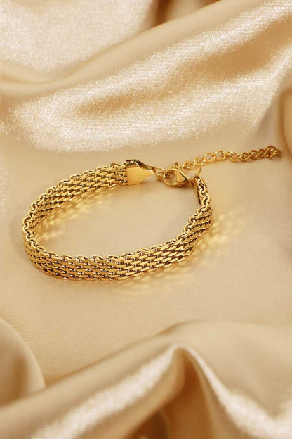 Reagan 18K Gold-Plated Wide Chain Bracelet (Copy)