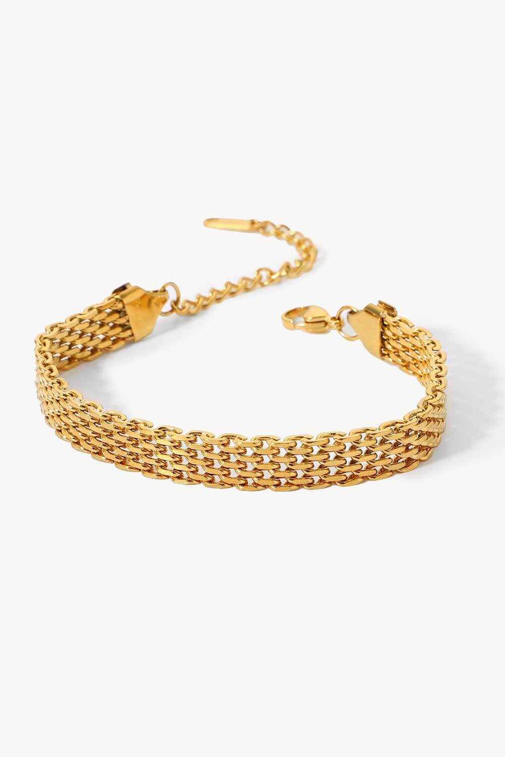 Reagan 18K Gold-Plated Wide Chain Bracelet (Copy)