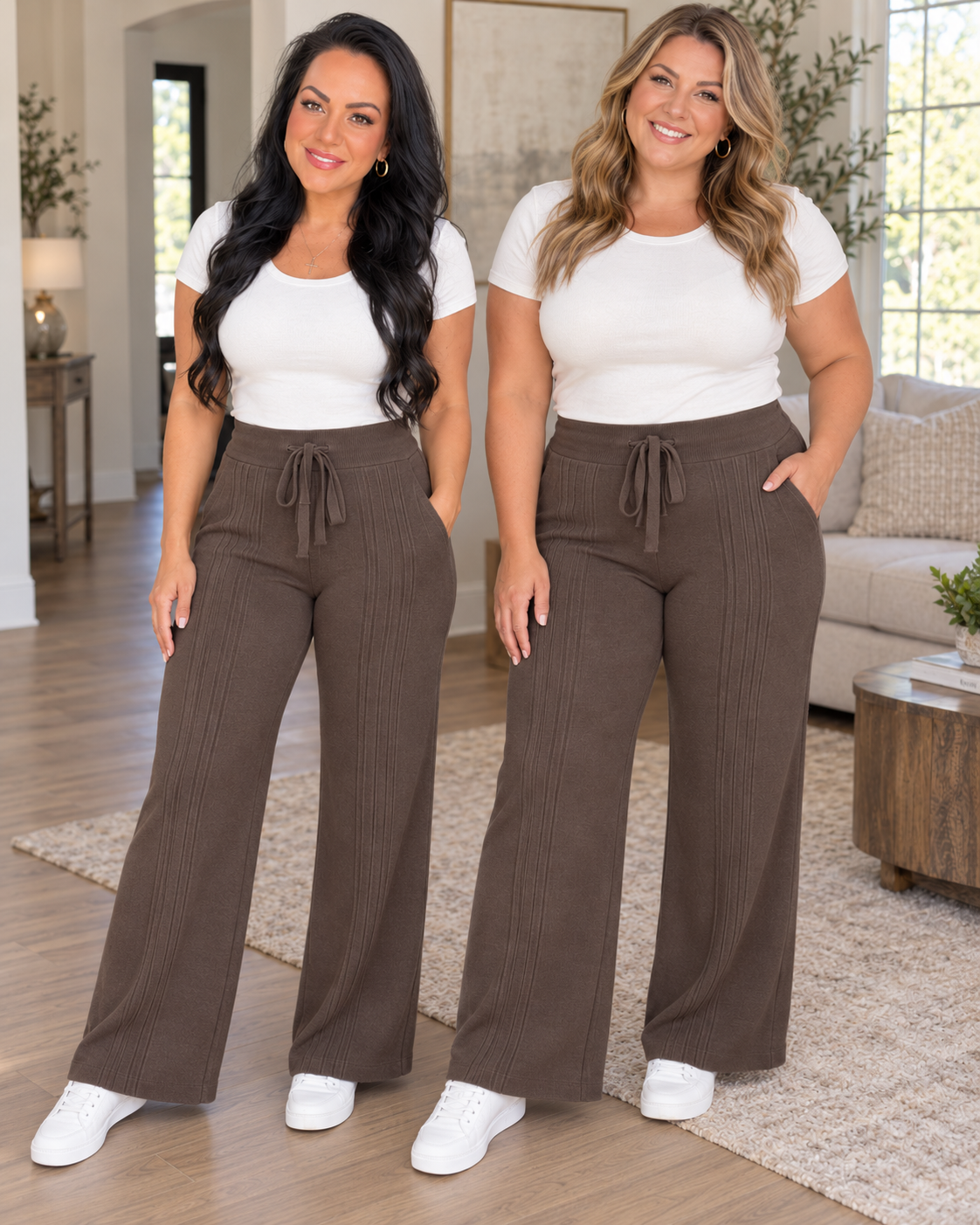 Connie Ribbed Drawstring Pants