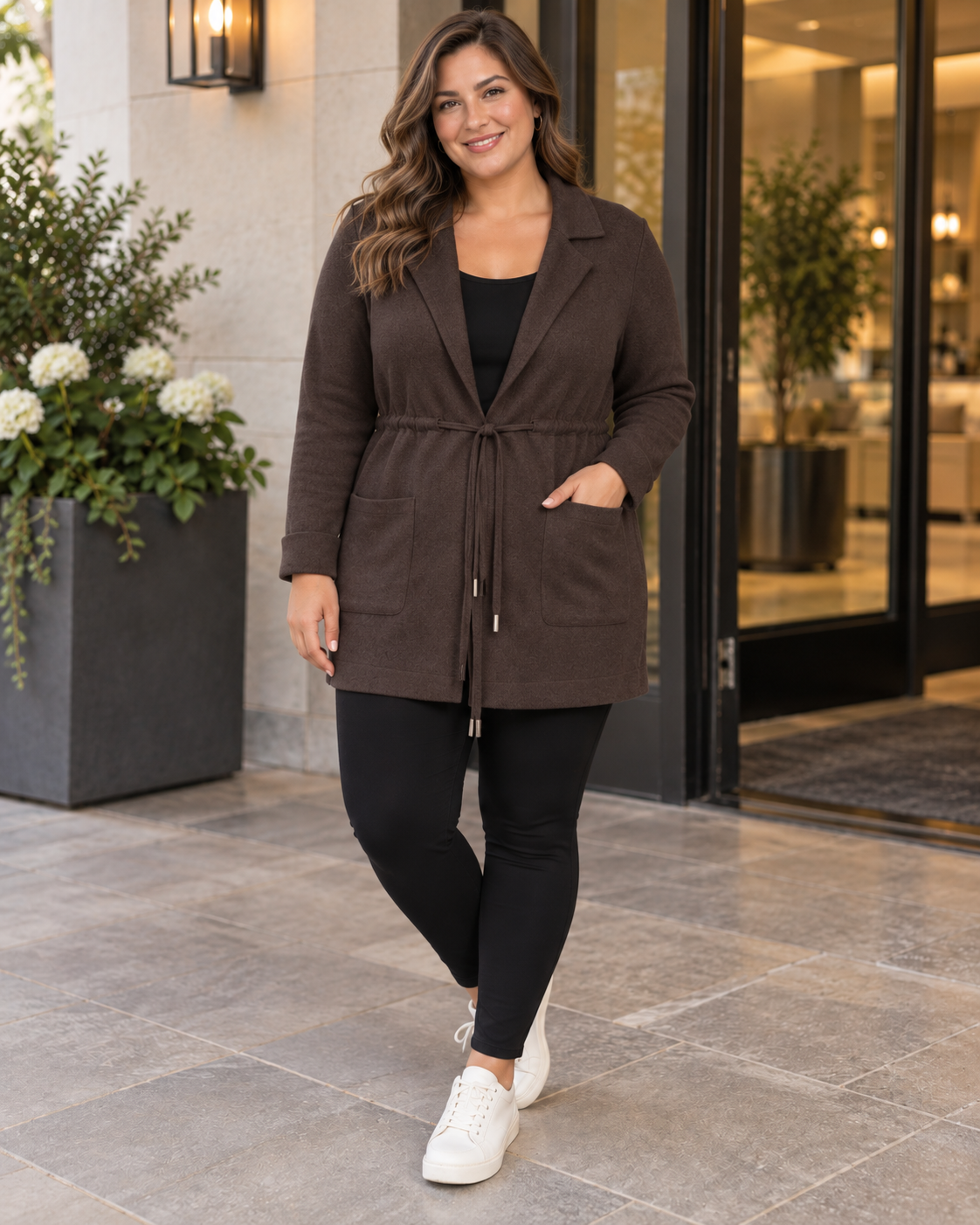 Jennifer Tie Waist Long Cardigan