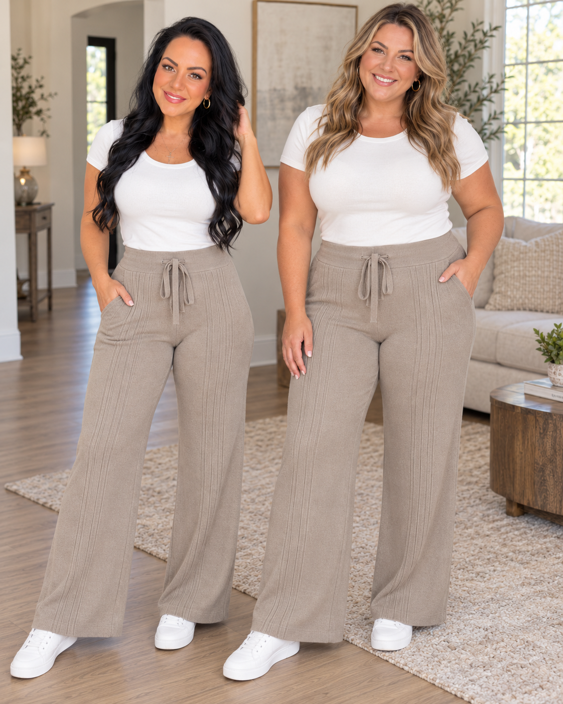 Connie Ribbed Drawstring Pants
